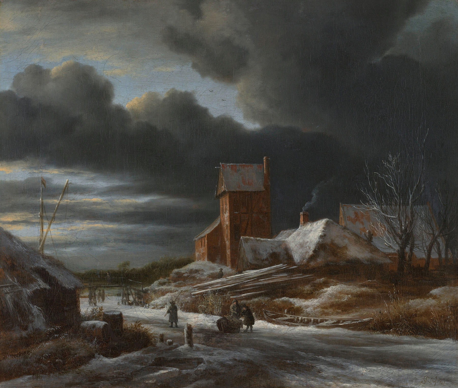 Winter Landscape, by Jacob van Ruisdael, public domain