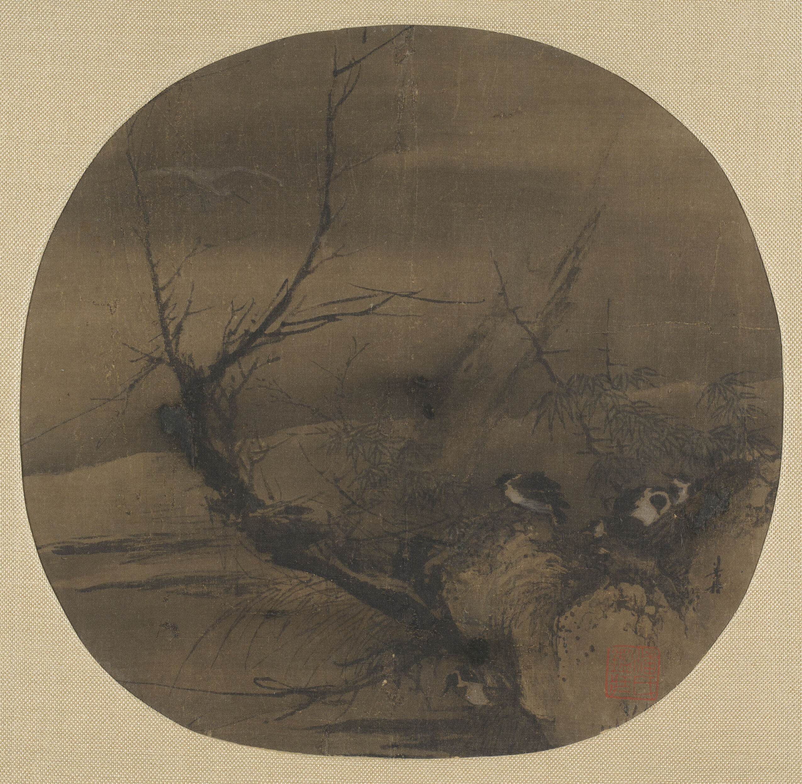 Winter Birds, by Liang Kai 梁楷, public domain