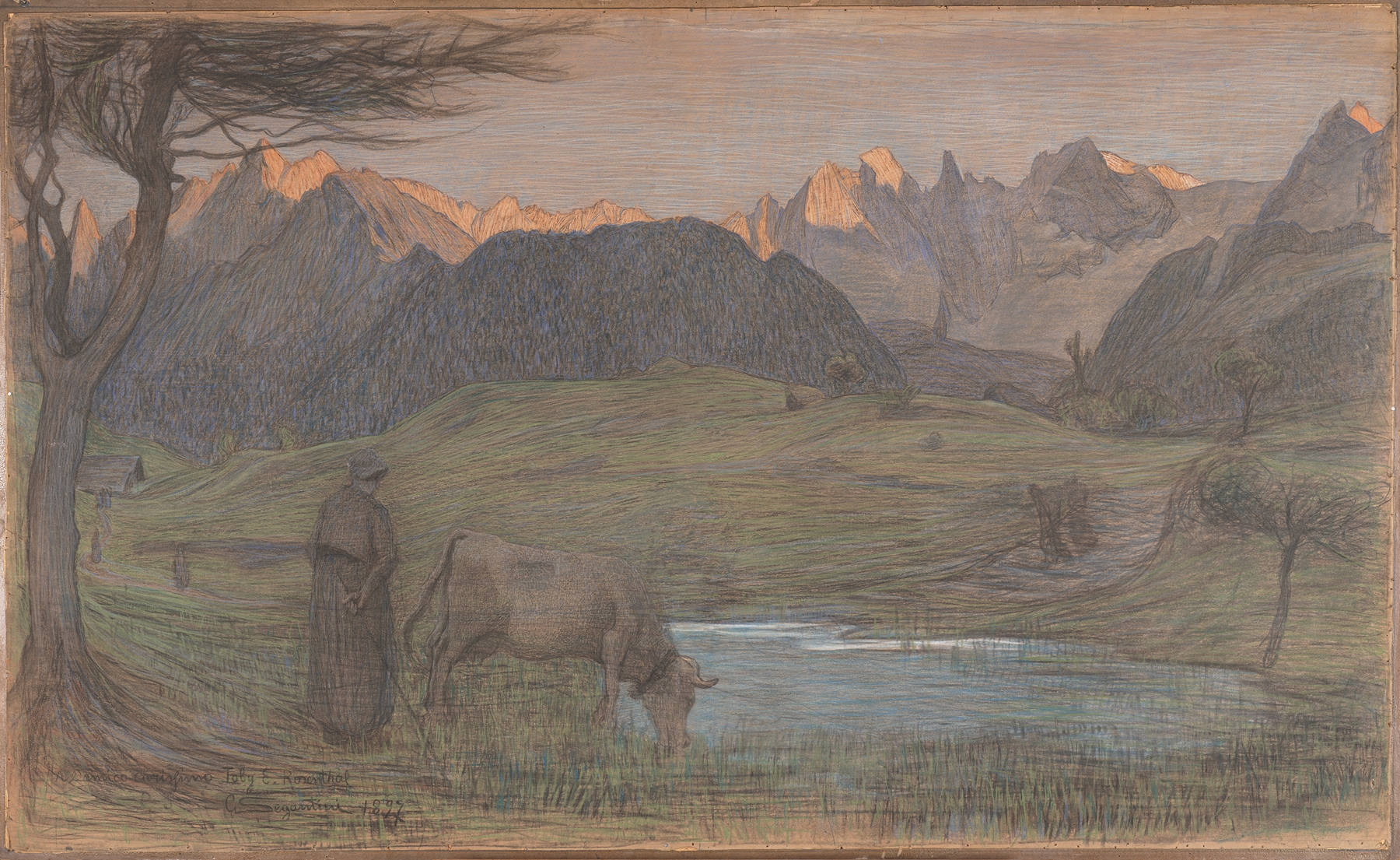 Study for ‘La Vita’, by Giovanni Segantini, public domain