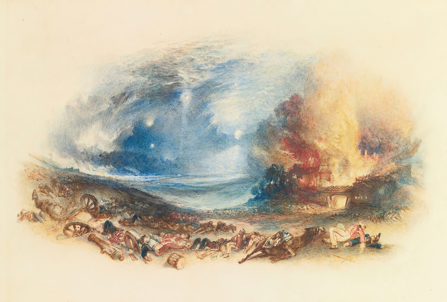 The Field Of Waterloo Seen From Hougoumont, by Joseph Mallord William Turner, public domain