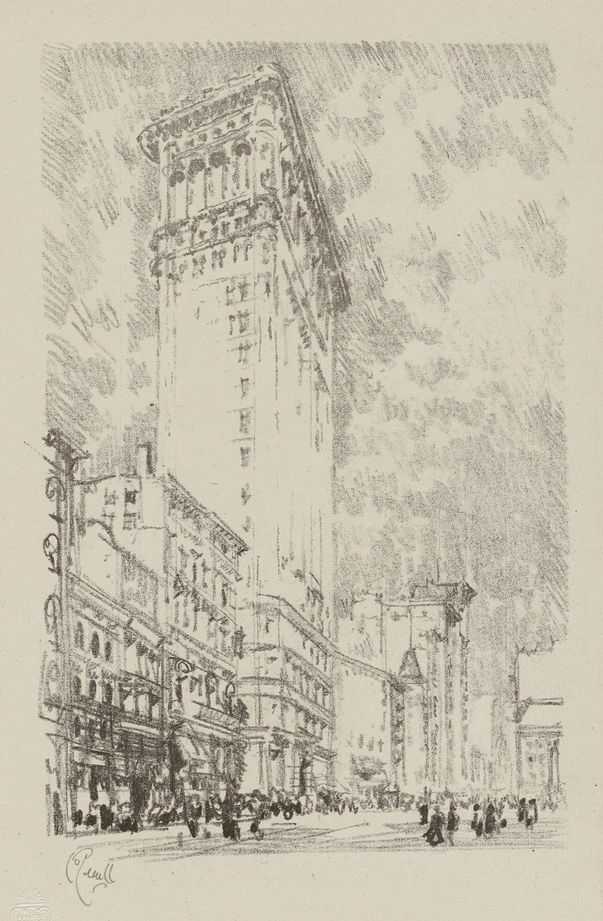 The Flat Iron, by Joseph Pennell, public domain