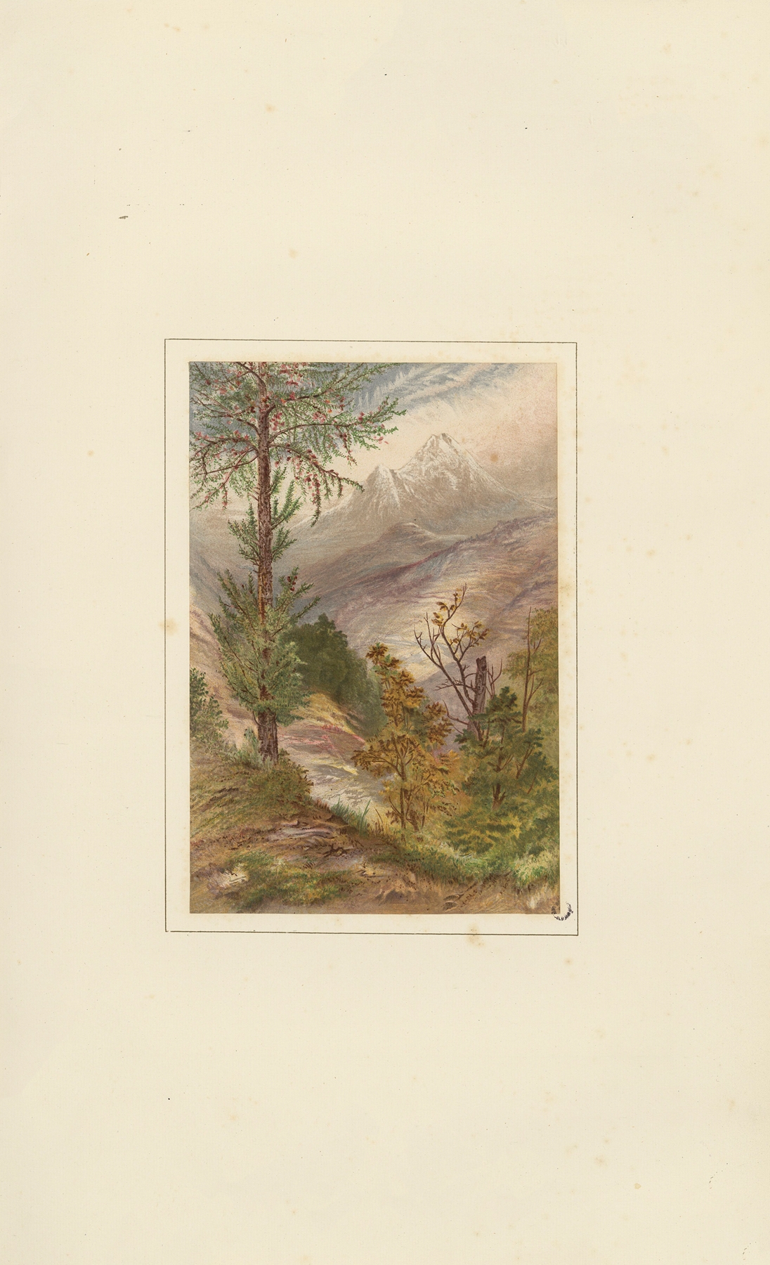 Oil painting by Elijah Walton depicting a valley with trees and ethereal light