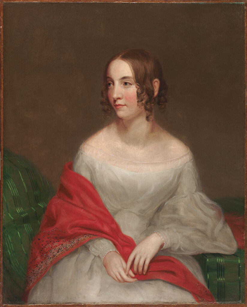 Portrait of Belinda Lull Randall, oil on canvas by Cephas Giovanni Thompson