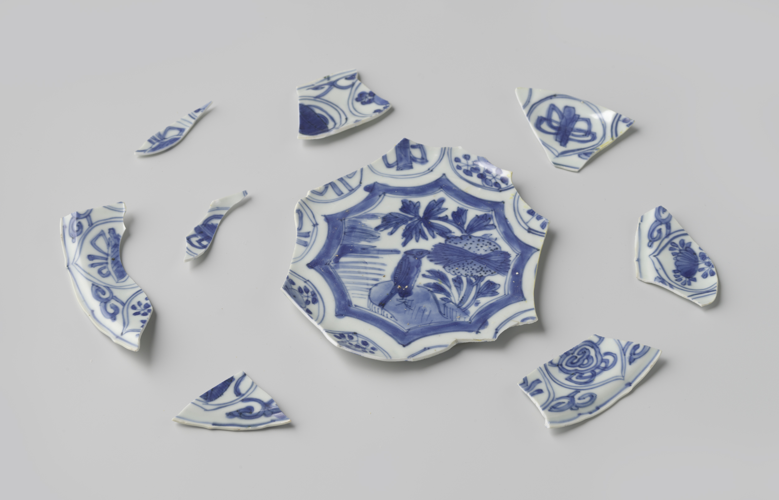 Fragments of a plate made of bone by Unknown Artist