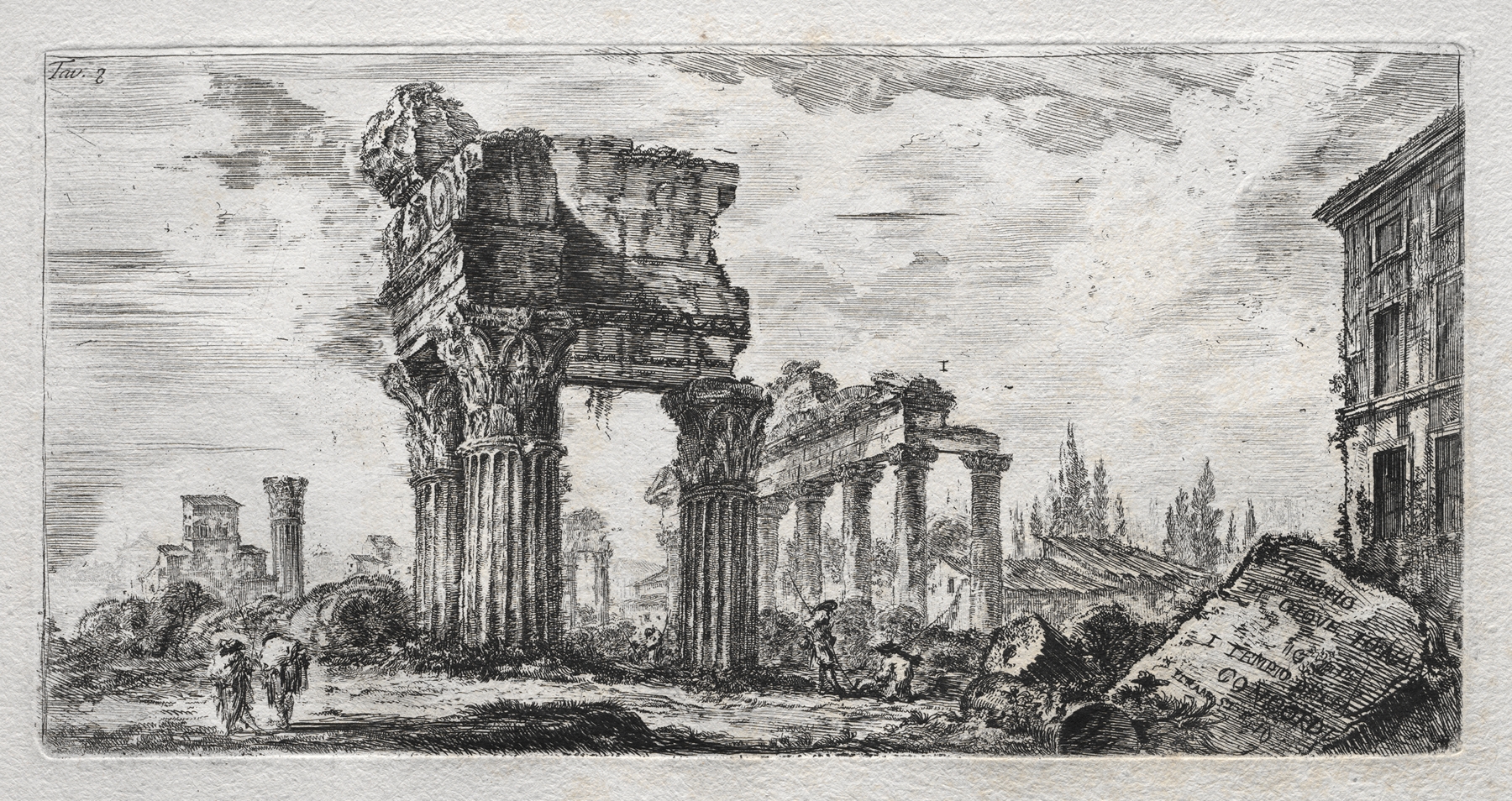 Tempio di Giove Tonante, by Giovanni Battista Piranesi, public domain