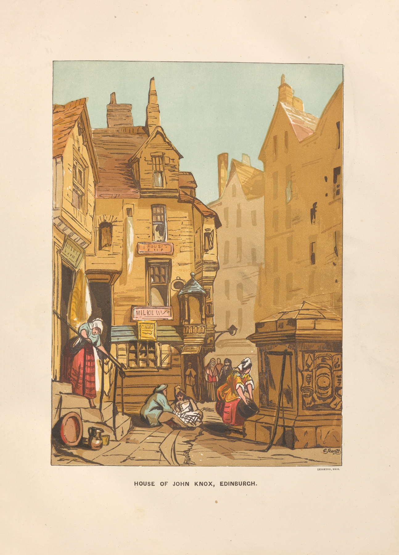 House Of John Knox, Edinburgh, by Charles Knight, public domain
