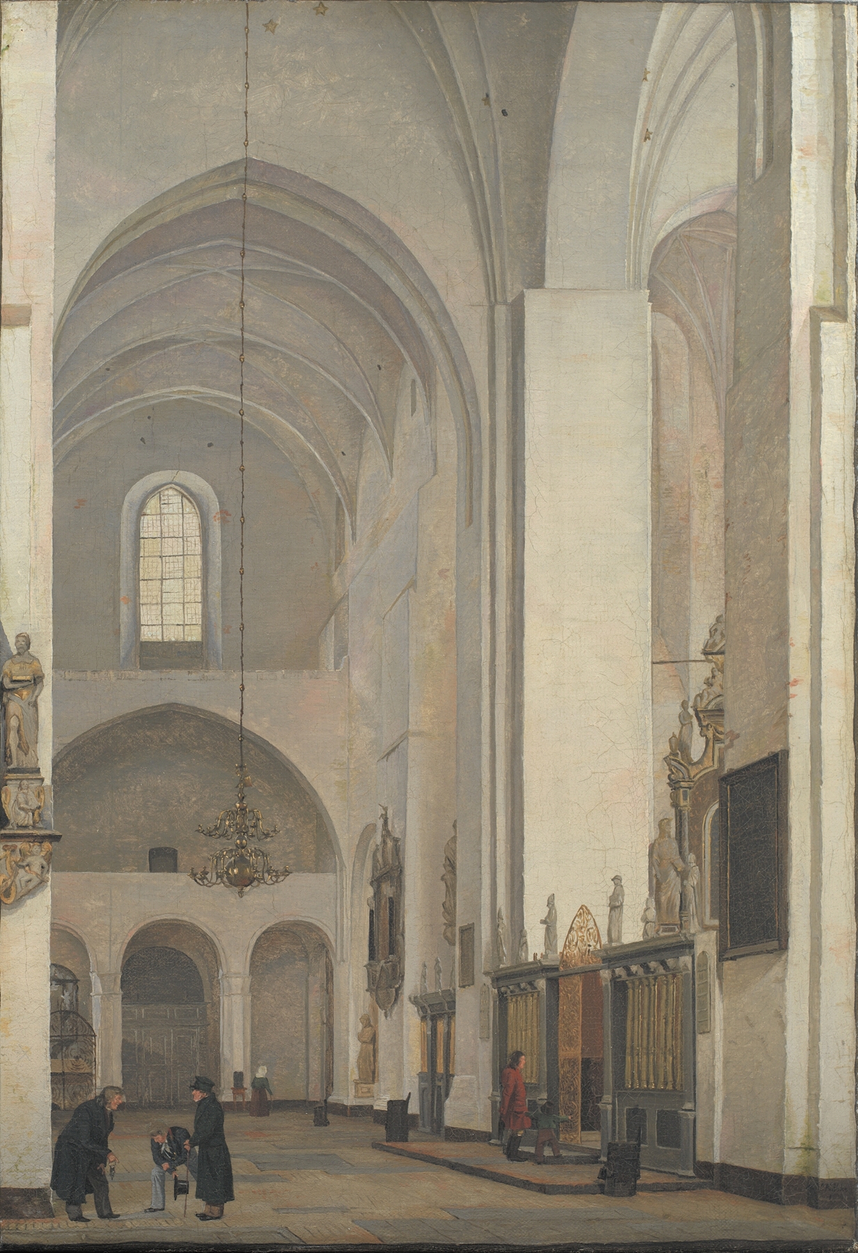 The Transept Of Århus Cathedral, by Christen Købke, public domain