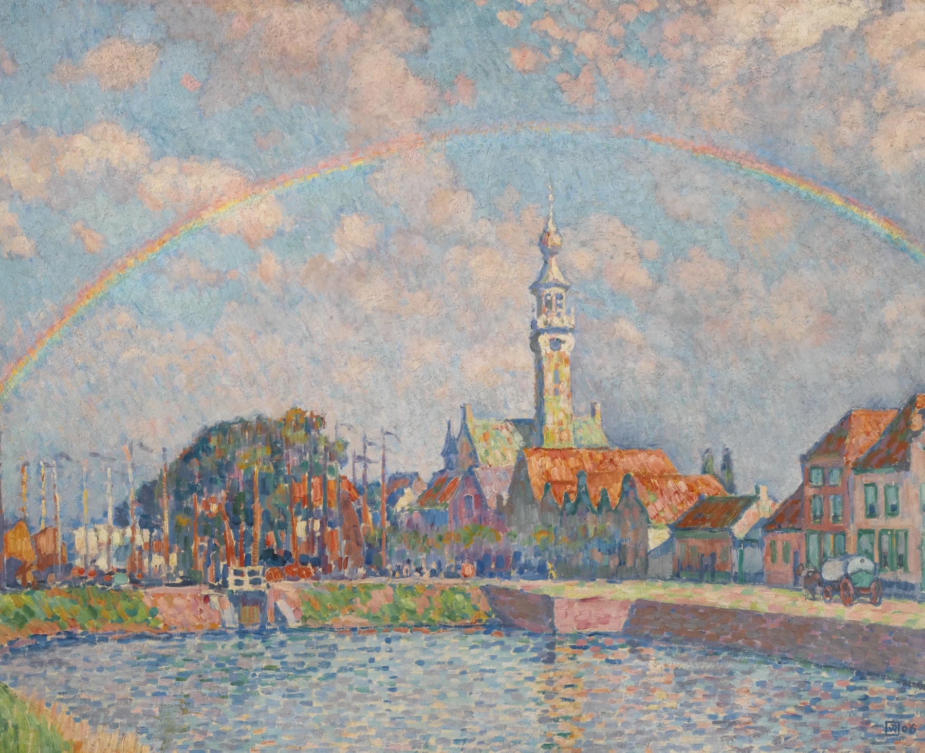 L’Arc-en-ciel à Veere, by Theo van Rysselberghe, public domain