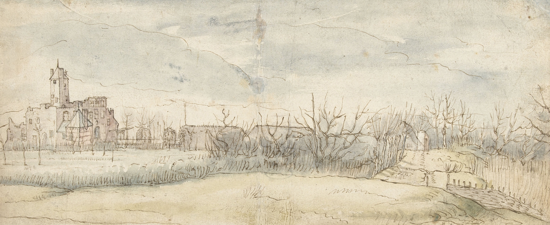 Gezicht op Kasteel Crayenhof te Zwijndrecht, by Peter Paul Rubens, public domain
