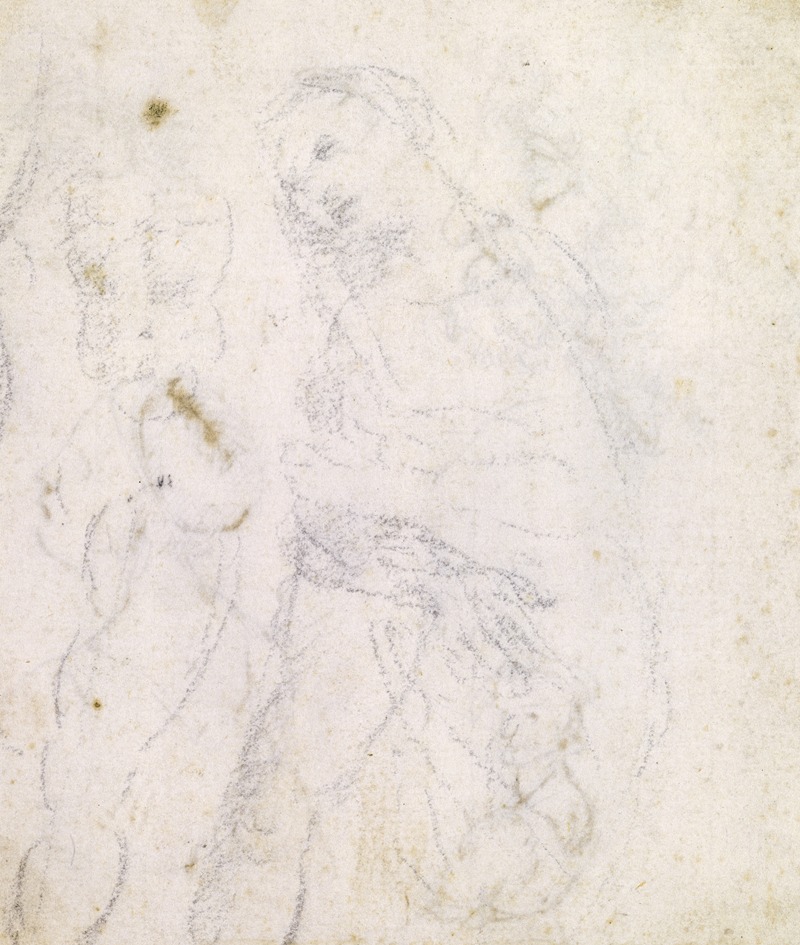 Study of a Madonna by Leonardo da Vinci showcases the artist's early exploration of religious themes.