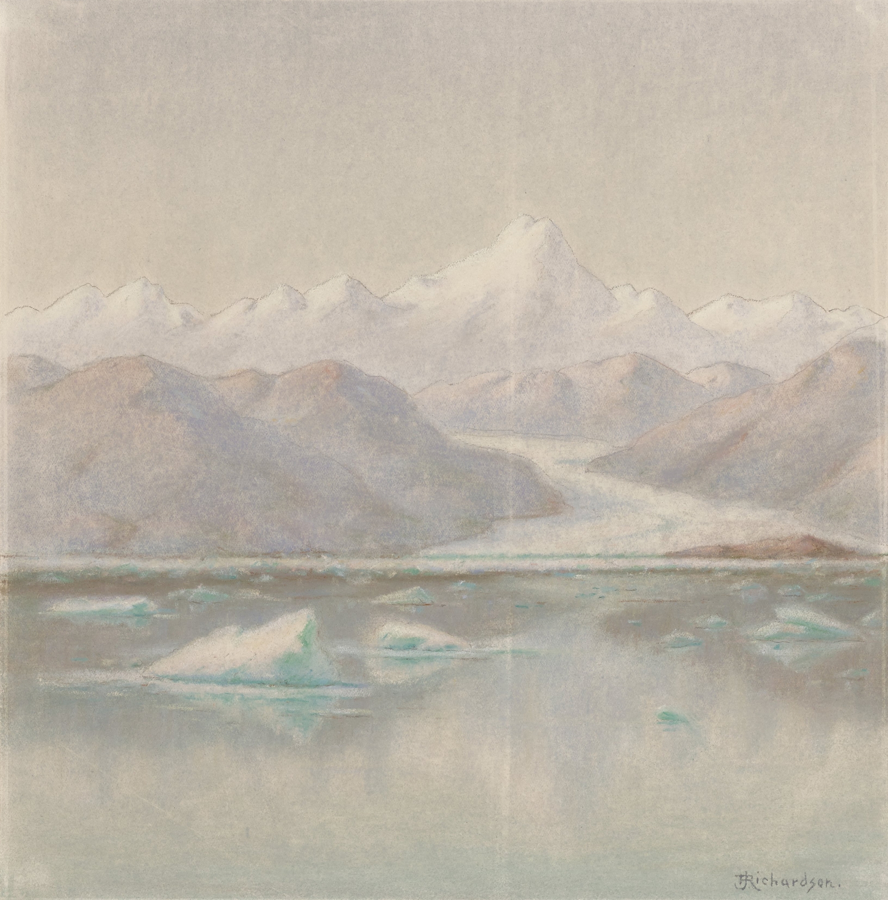 St. Elias Alps, Morning, oil on canvas by Theodore J. Richardson