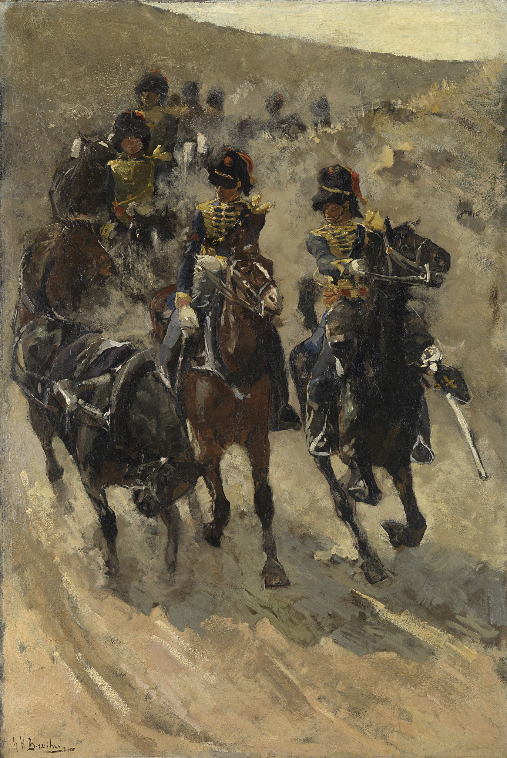 The Yellow Riders, by George Hendrik Breitner, public domain