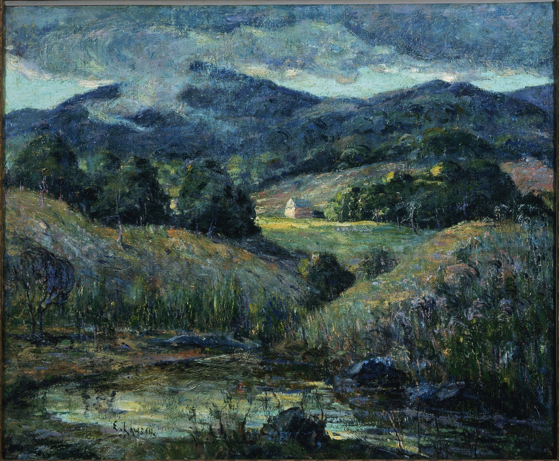 Approaching Storm, by Ernest Lawson, public domain