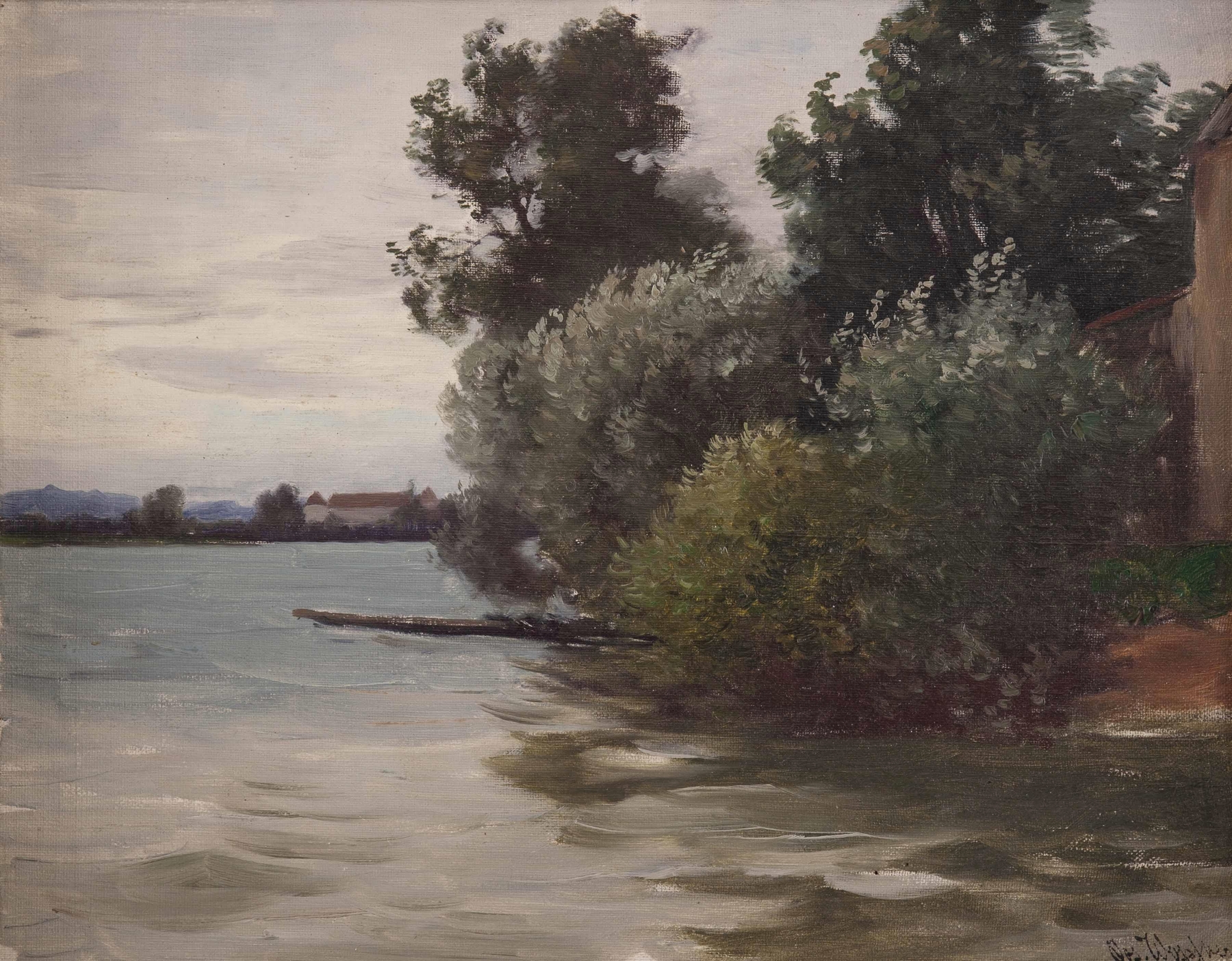 Am Chiemsee, by Joseph Wopfner, public domain
