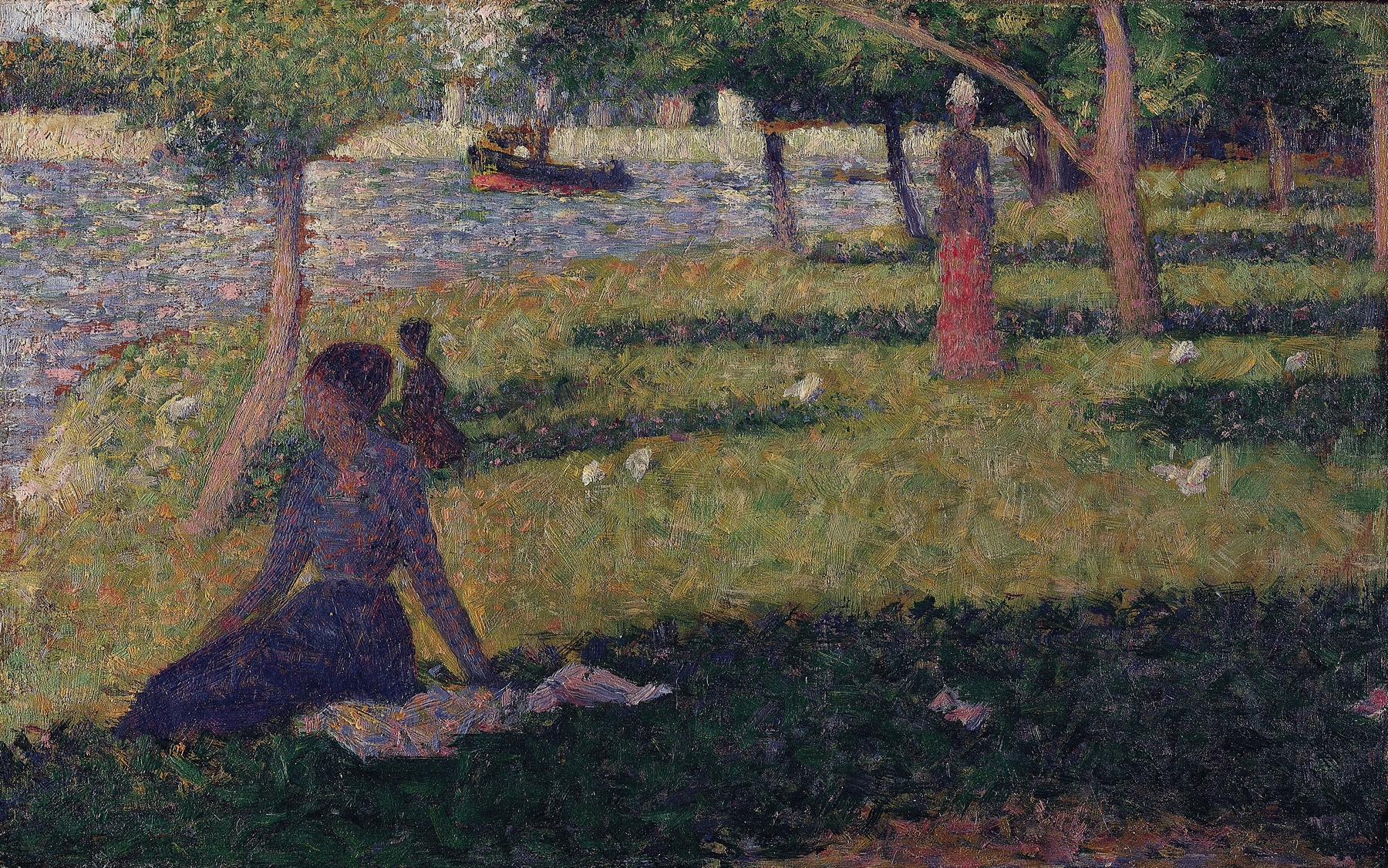 Étude pour ‘La Grande Jatte’ (Study for ‘La Grande Jatte’), by Georges Seurat, public domain