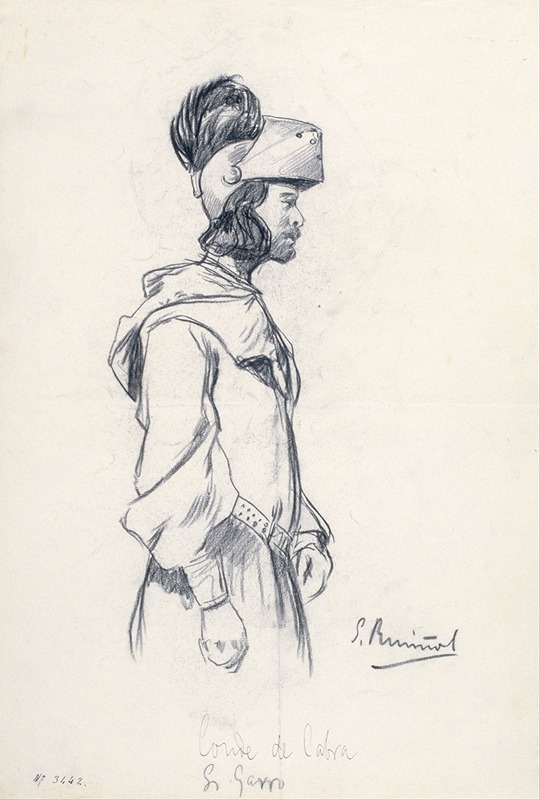 A portrait of Conde de Cabra by Santiago Rusiñol.