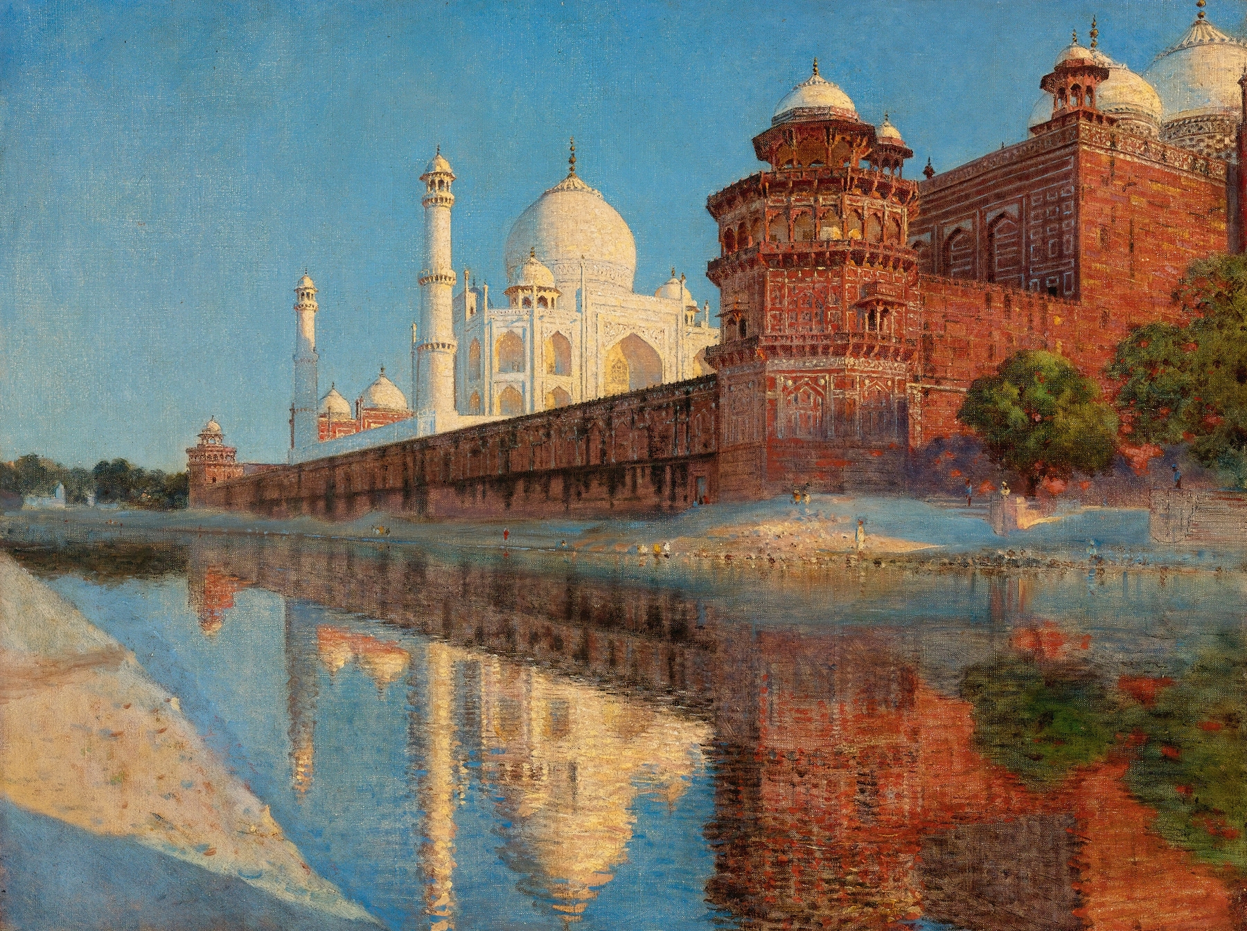 The Taj Mahal, Evening, by Vasily Vereshchagin, public domain