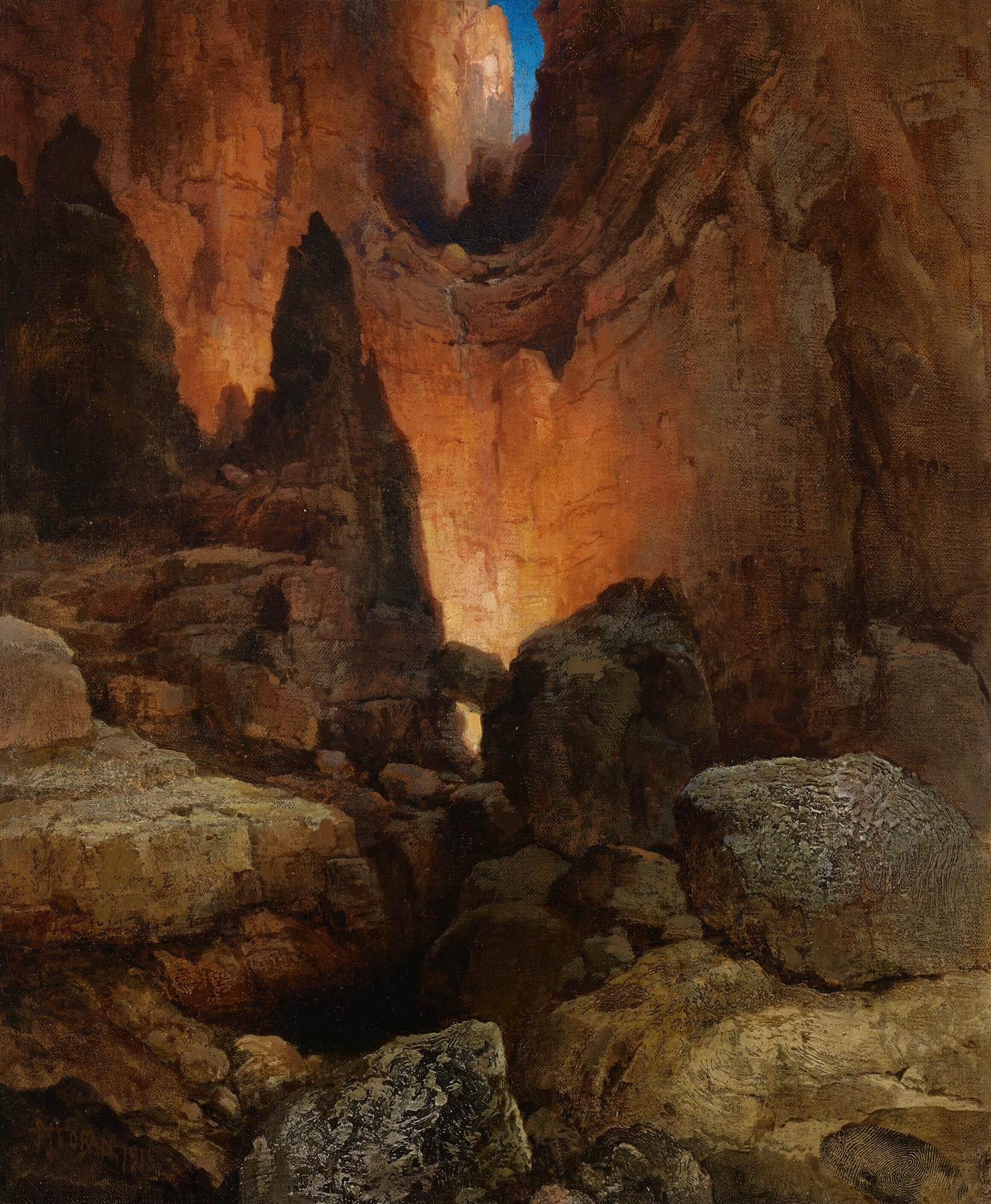 A Side Canyon, Grand Canyon of Arizona, by Thomas Moran, public domain