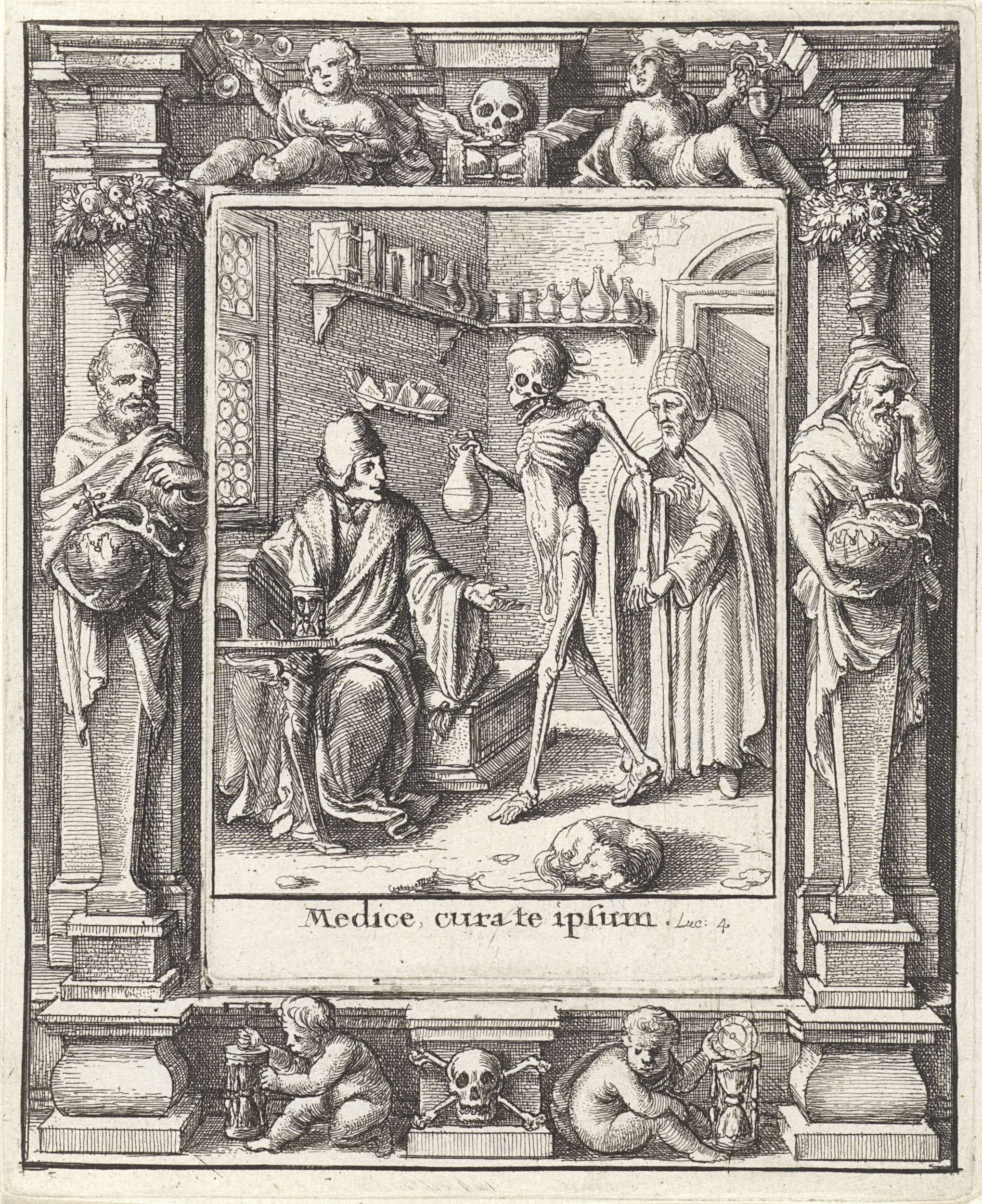 De arts en de Dood, by Wenceslaus Hollar, public domain