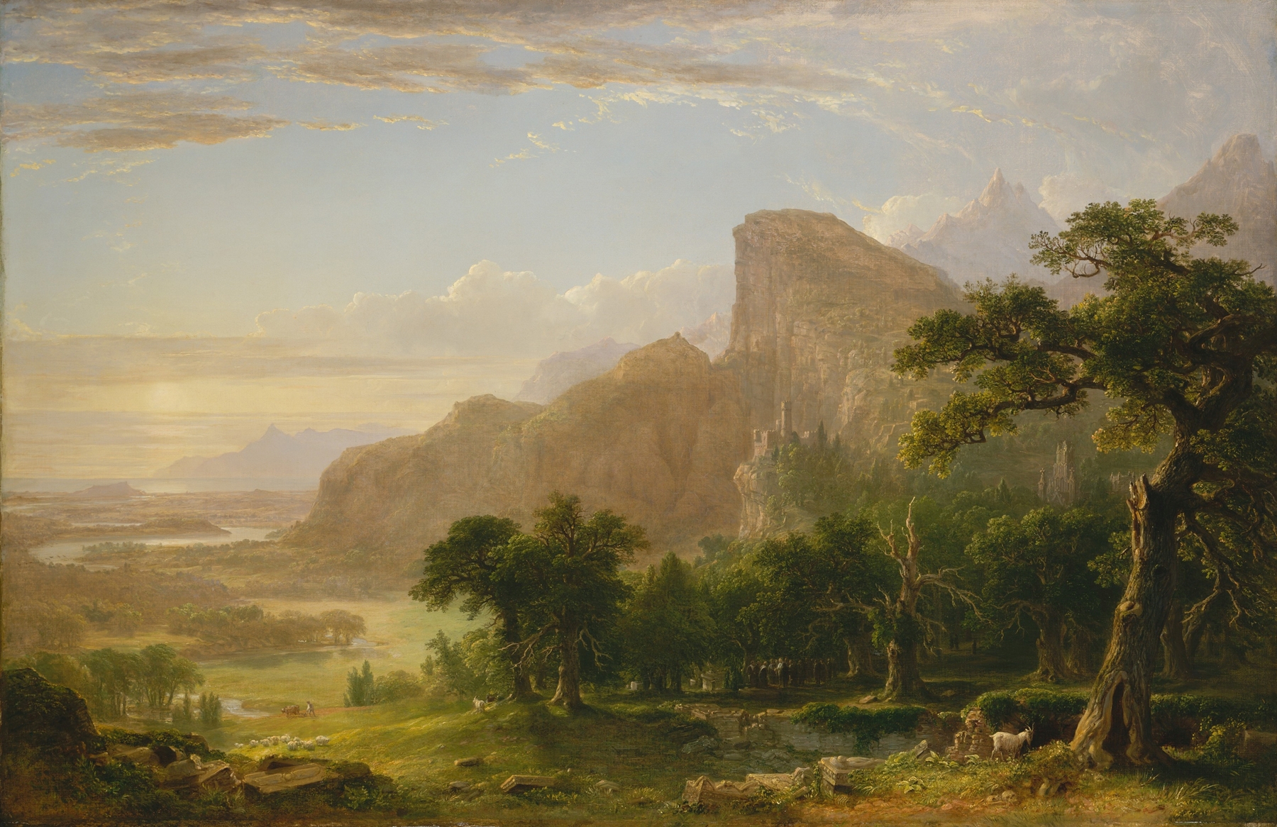Landscape—Scene from ‘Thanatopsis’, by Asher Brown Durand, public domain