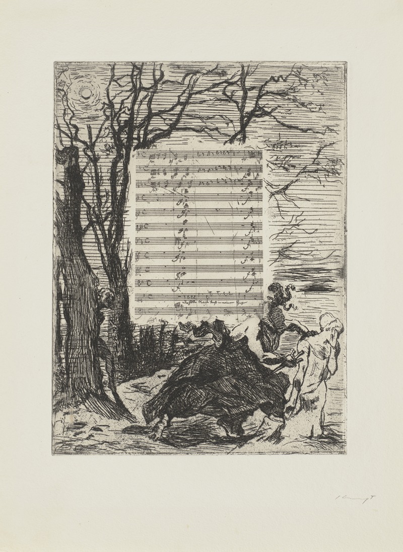 Max Slevogt's painting 'Der Hölle Rache kocht in meinem Herzen' captures intense emotions.
