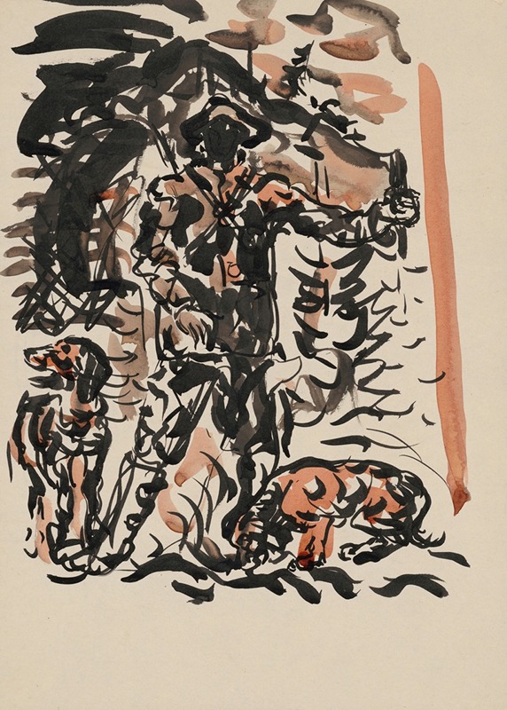 A portrait by Arnold Peter Weisz-Kubínčan capturing intense emotions.