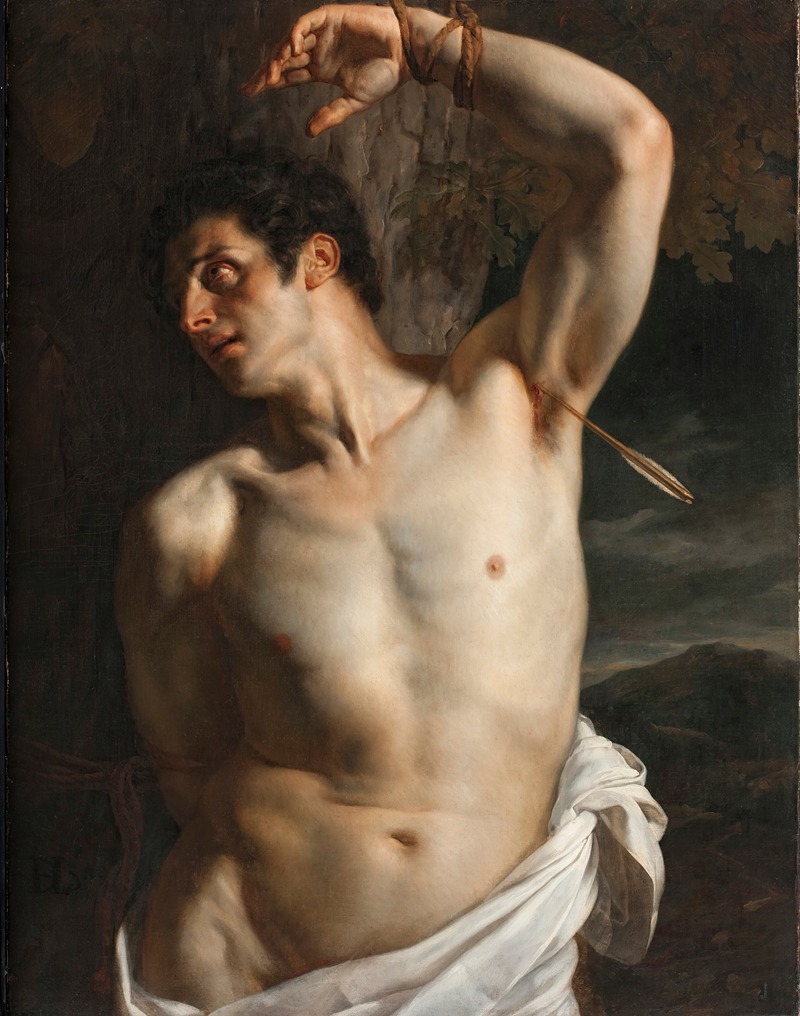 Saint Sebastian by Paul Delaroche depicts the martyrdom of the saint in a dramatic style.