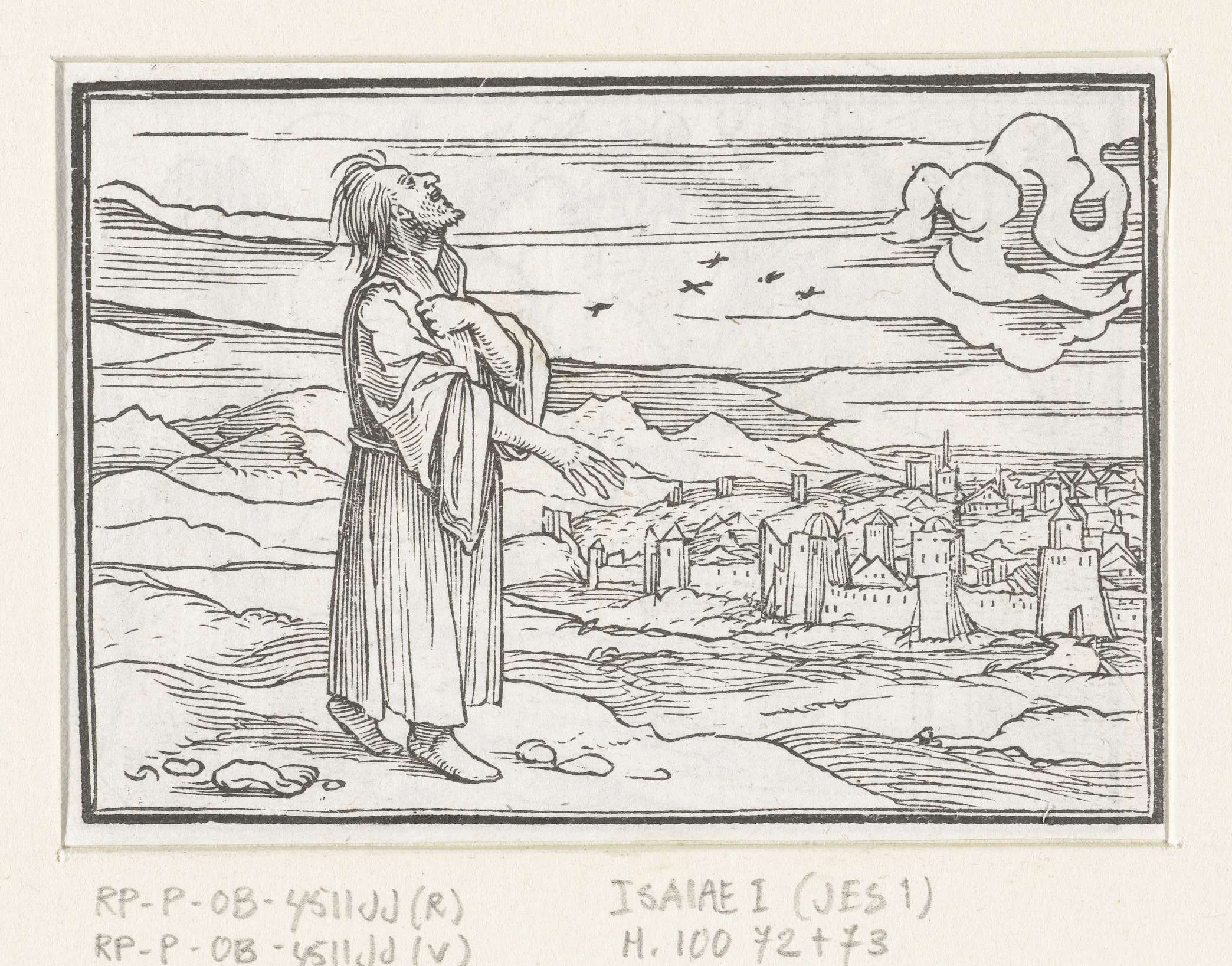 Jesaja houdt aanklacht tegen Jeruzalem, by Hans Holbein (II), public domain