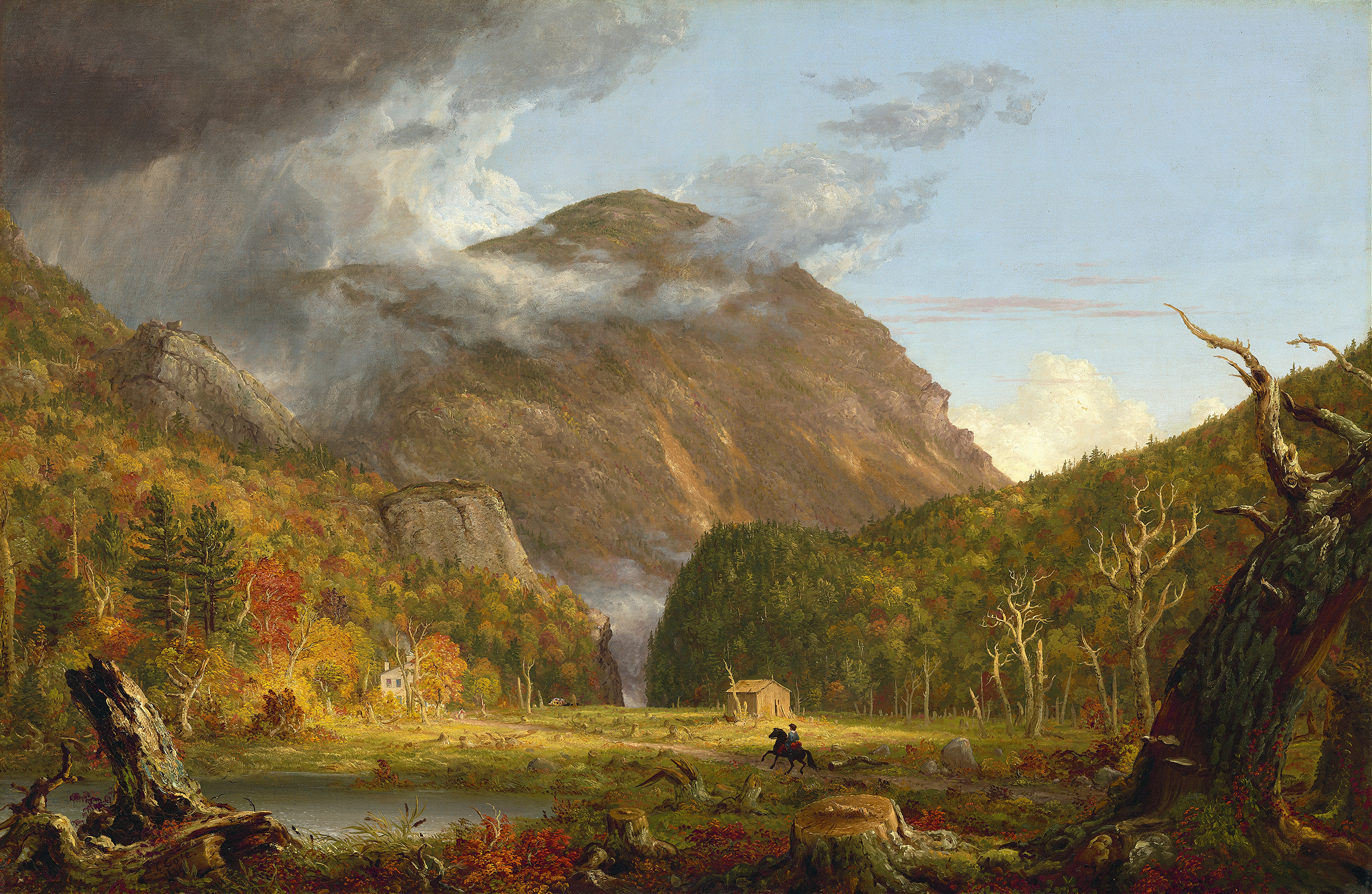 A View of the Mountain Pass Called the Notch of the White Mountains (Crawford Notch), by Thomas Cole, public domain