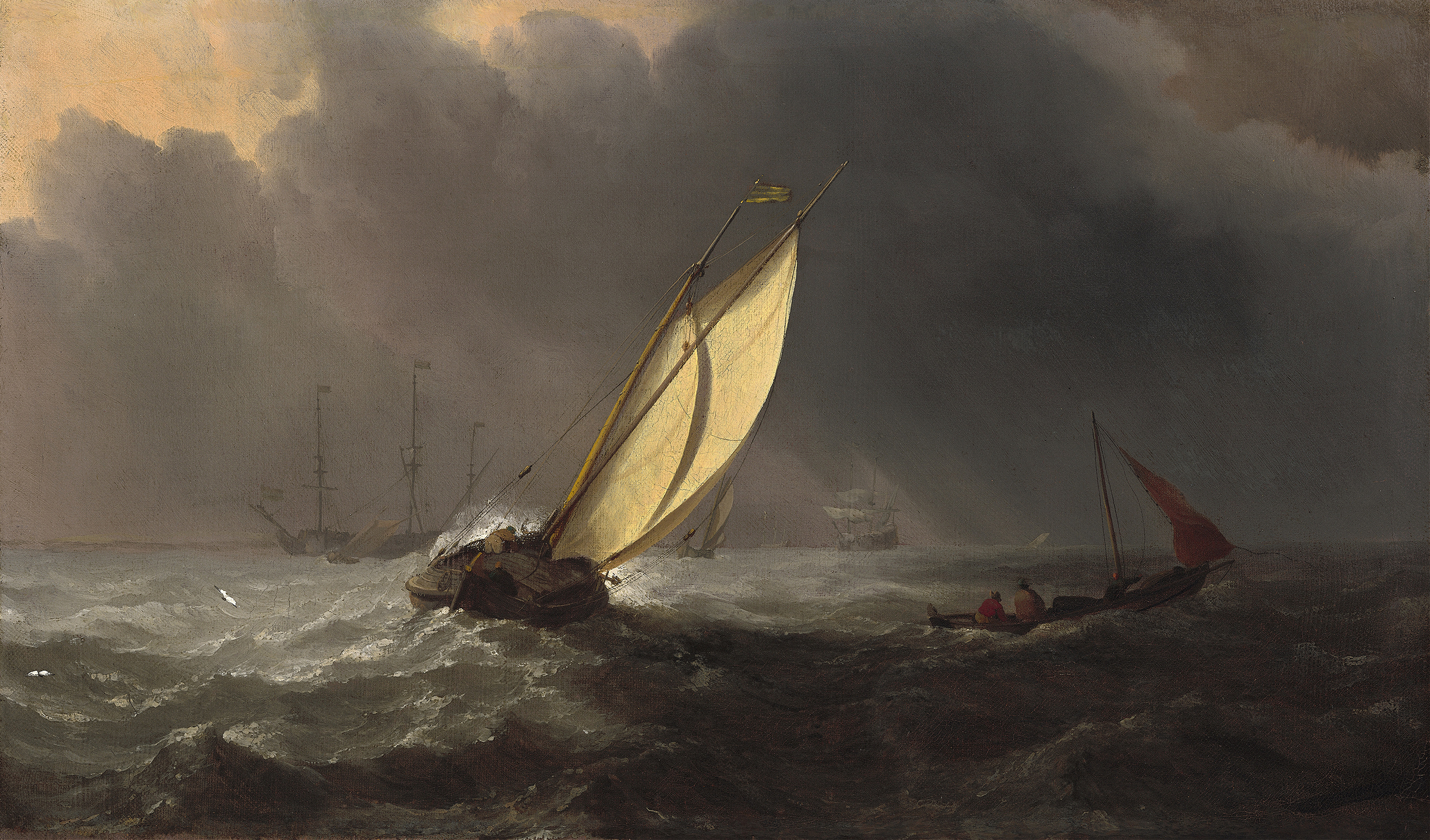 Before the Storm, by Willem van de Velde the Younger, public domain