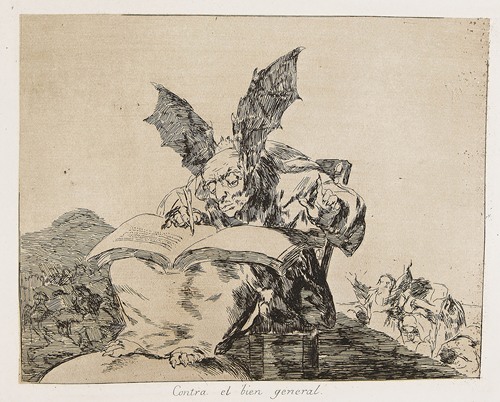 Francisco de Goya's 'Los desastres de la guerra' depicts the horrors of war.