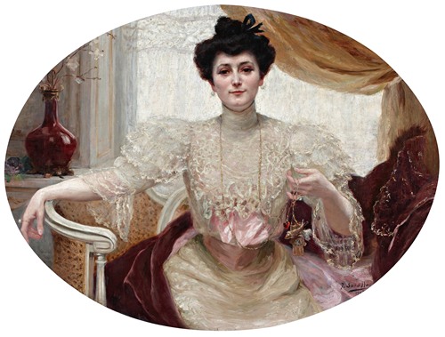 A portrait of Luisa Martinez De Tejeda by Joaquín Sorolla.