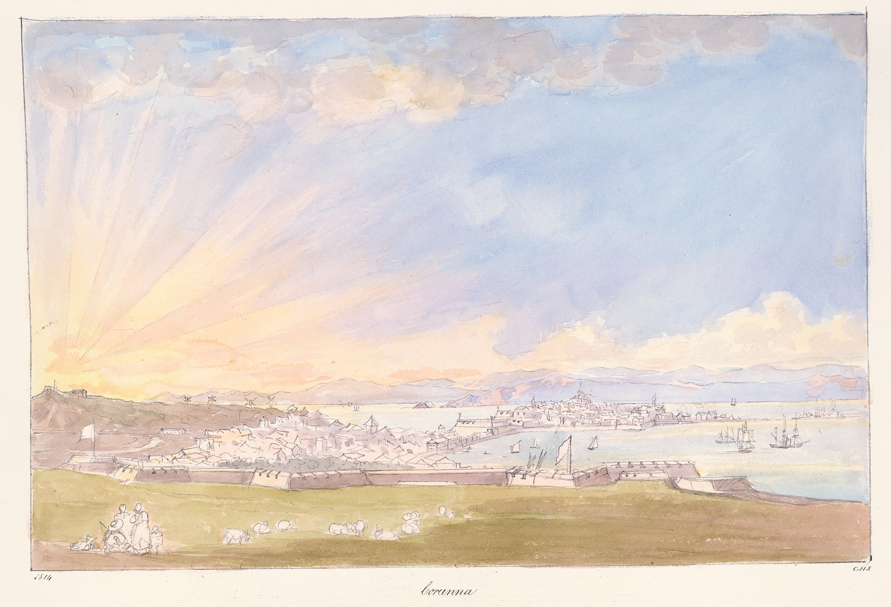 Landscape by Charles Hamilton Smith, depicting chaotic colors and brushstrokes.