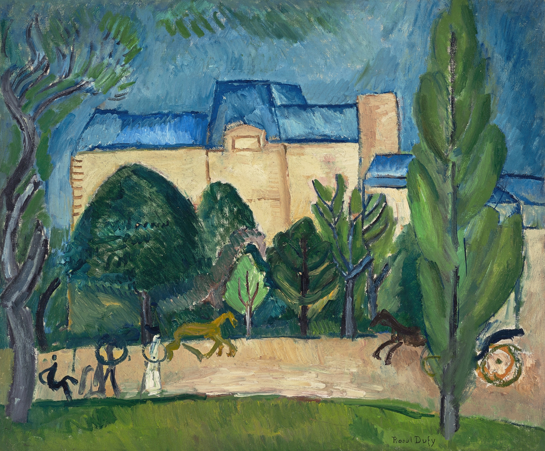 L’Avenue du Bois, by Raoul Dufy, public domain