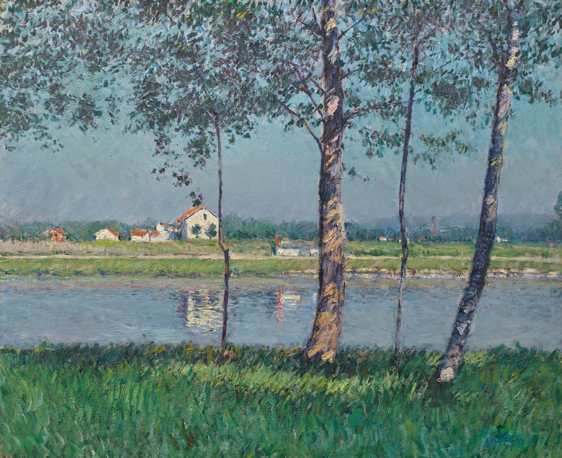 Rive de la Seine au Petit-Gennevilliers, by Gustave Caillebotte, public domain