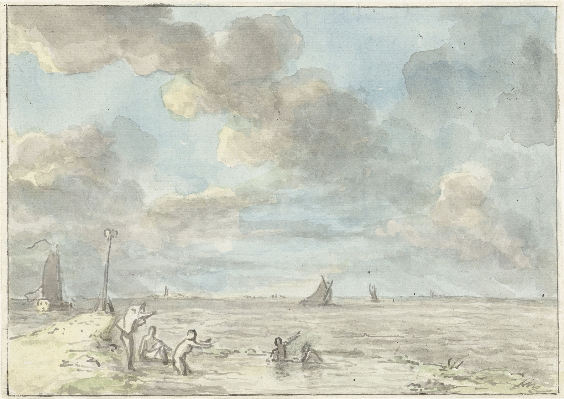 De Baak, een badplaats aan het IJ, by Jurriaan Andriessen, public domain