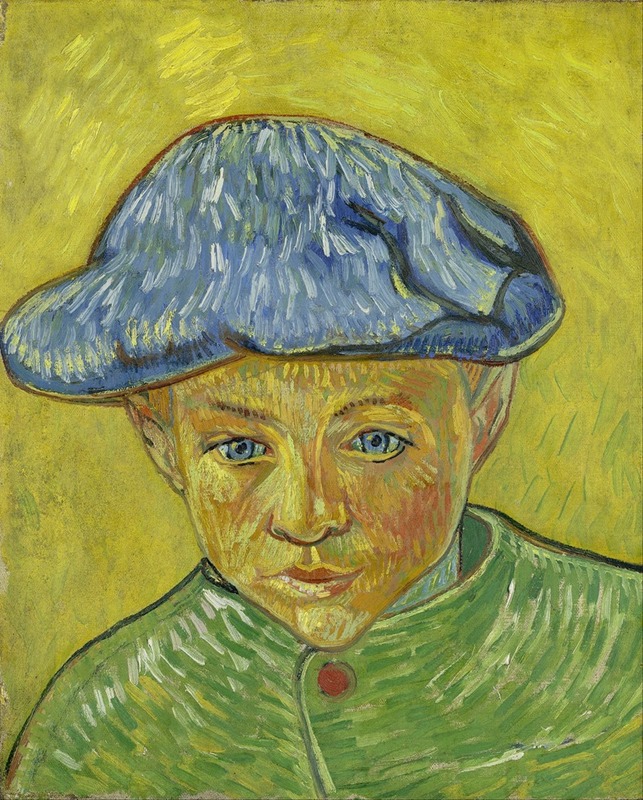 Vincent van Gogh's 'Portrait of Camille Roulin' showcases a vibrant and expressive depiction of the subject.