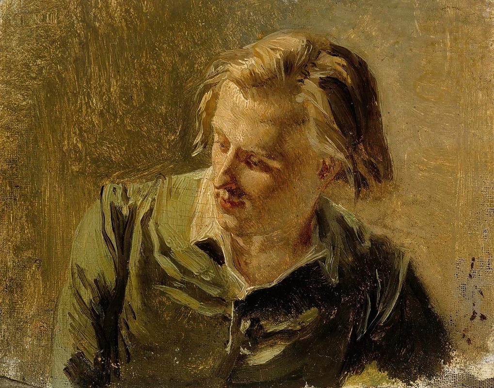 Portrait of a Young Man by Albert Edelfelt showcases a young male figure with a thoughtful expression.