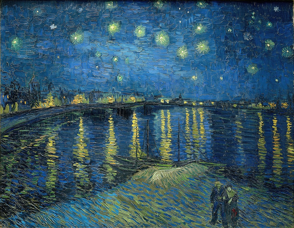 Starry Night over the Rhone, by Vincent van Gogh, public domain