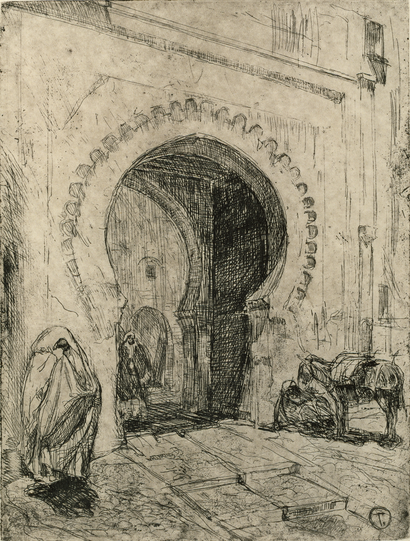 Gate in Tangier by Henry Ossawa Tanner, medium unknown