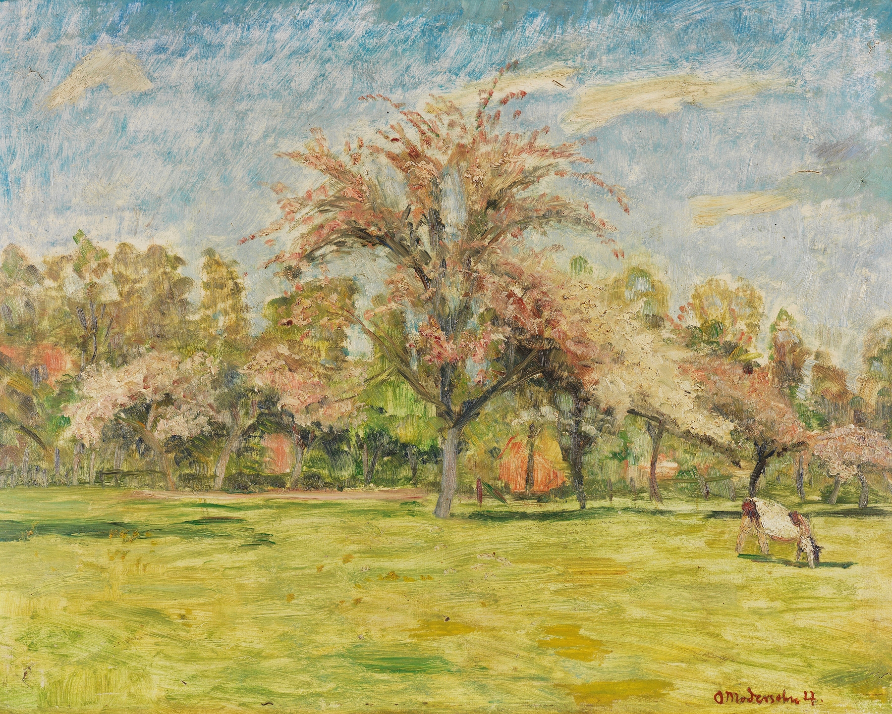 Frühling, by Otto Modersohn, public domain