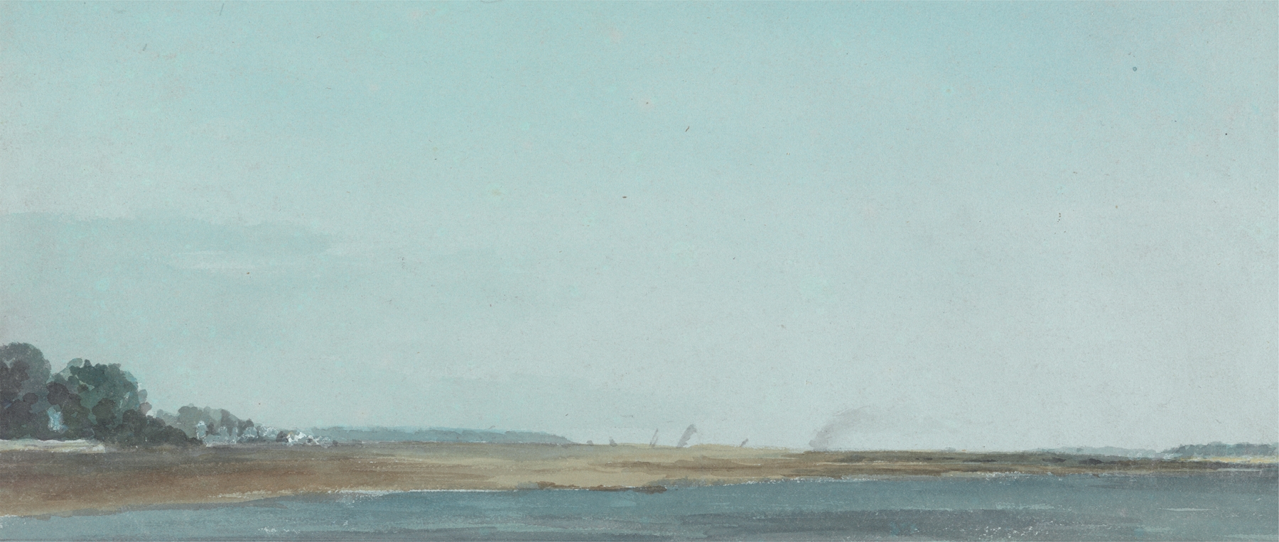 Landscape of Ryde, Isle of Wight by Thomas Lindsay, oil painting