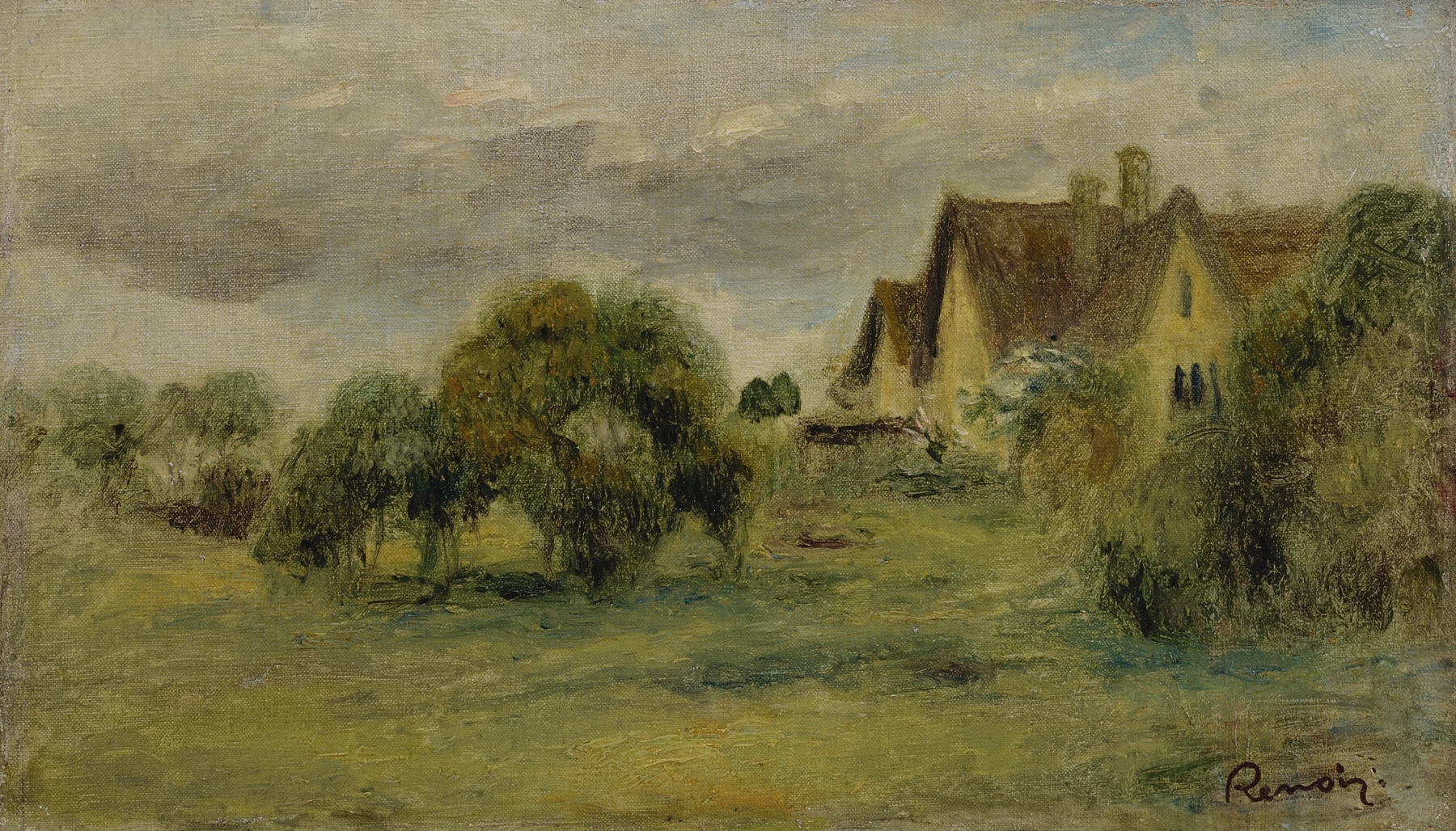 Paysage, by Pierre-Auguste Renoir, public domain