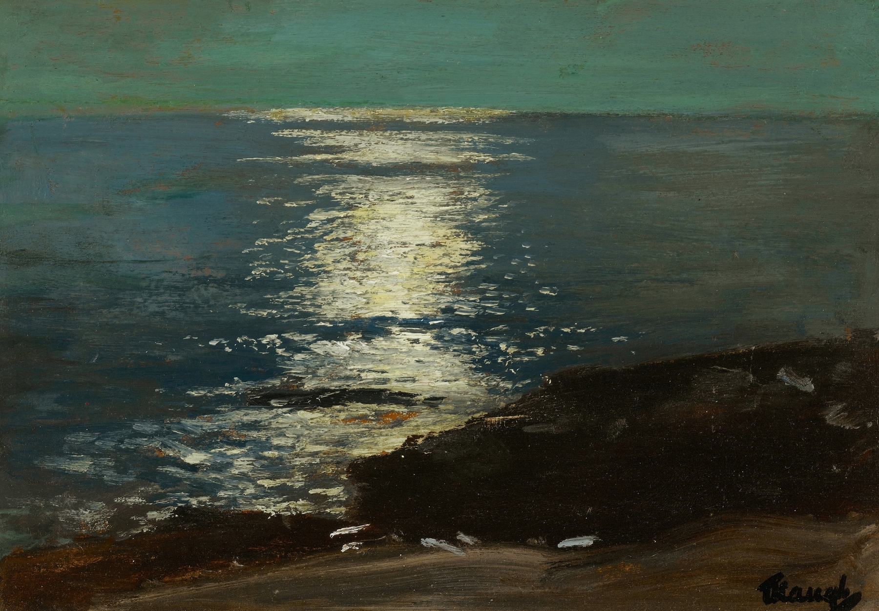 Moonlight on the Sea, by Frederick Judd Waugh, public domain