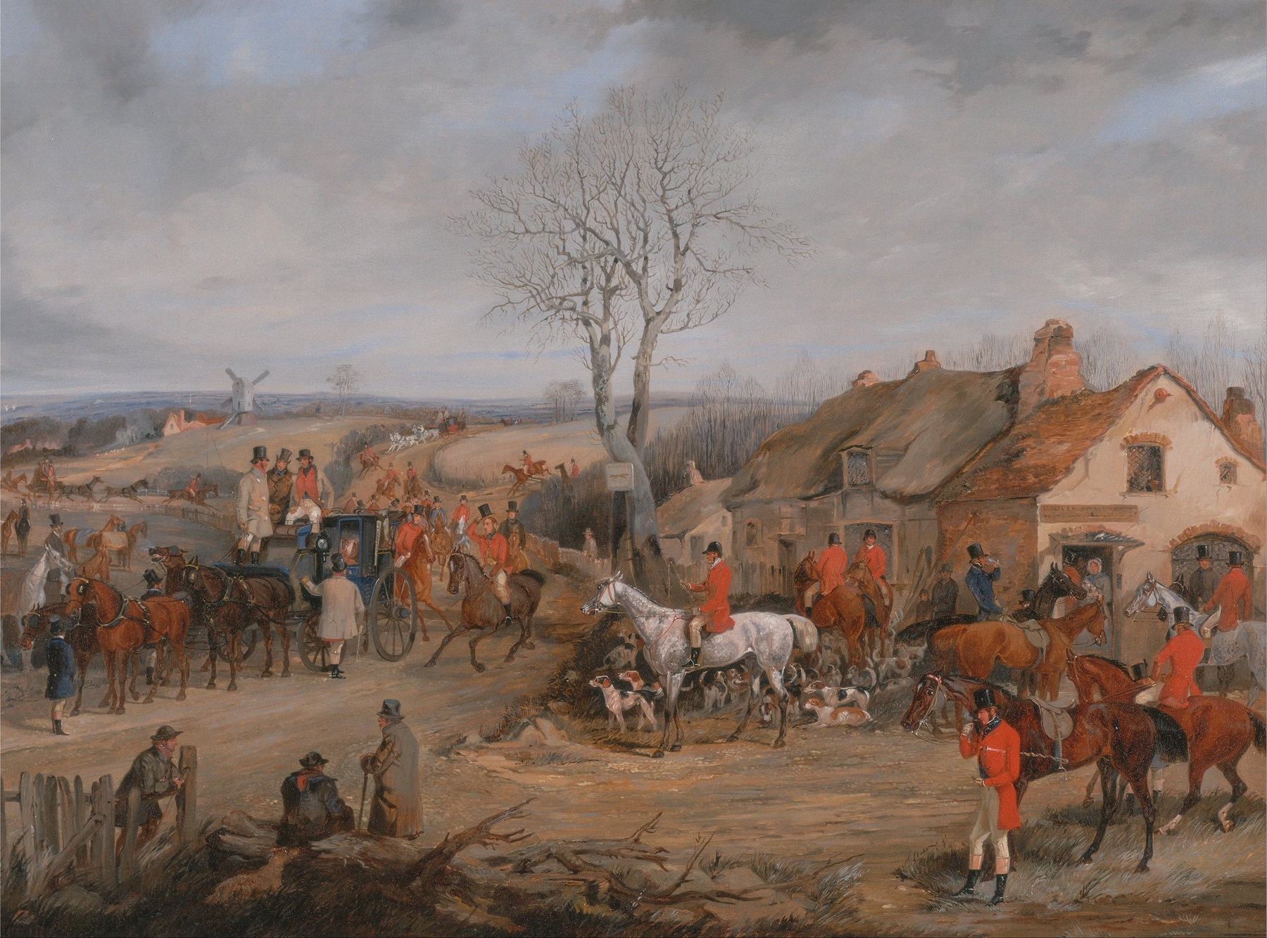 Hunting Scene: The Meet, by Henry Thomas Alken, public domain