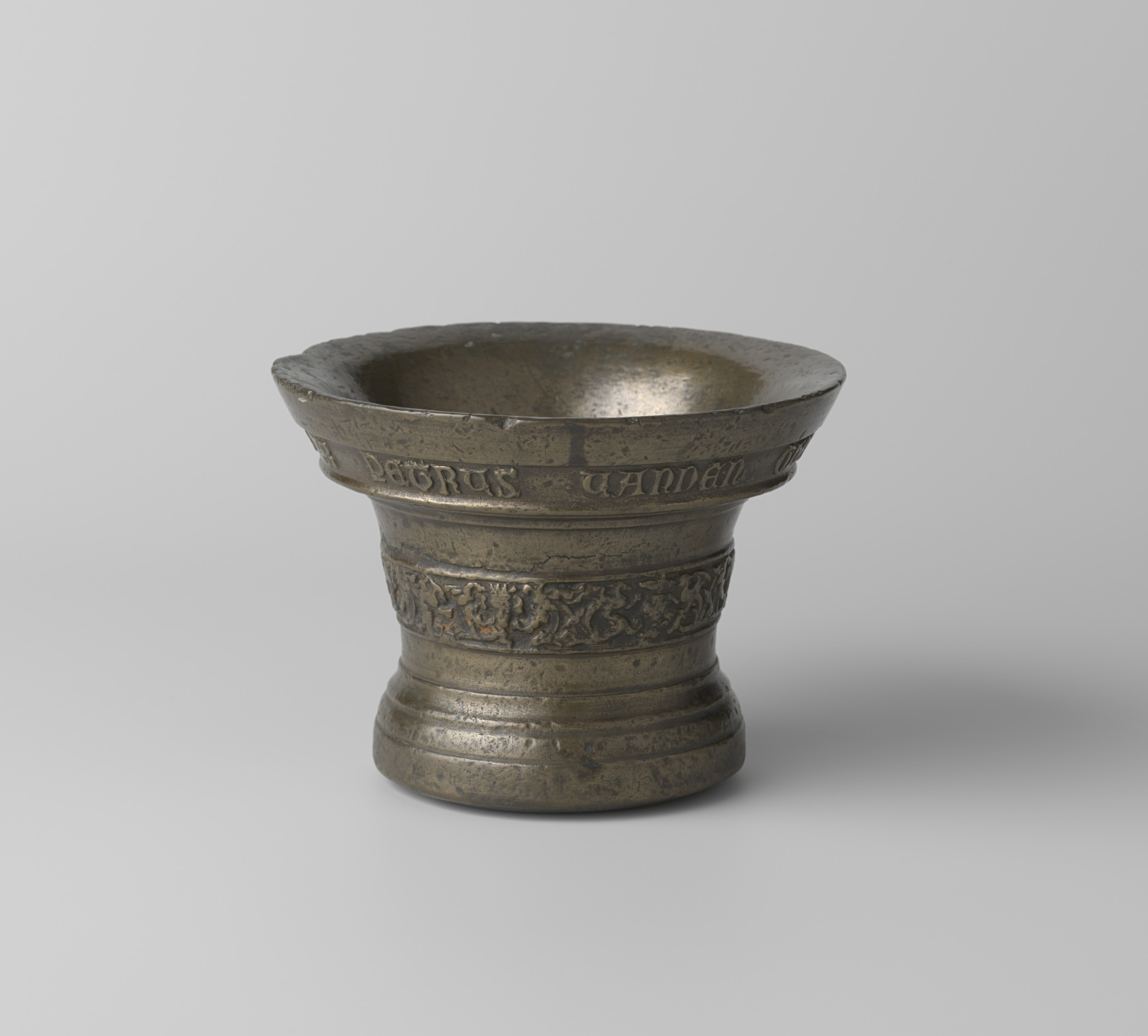 Still life vase with inscription by Peeter van den Ghein, 1561