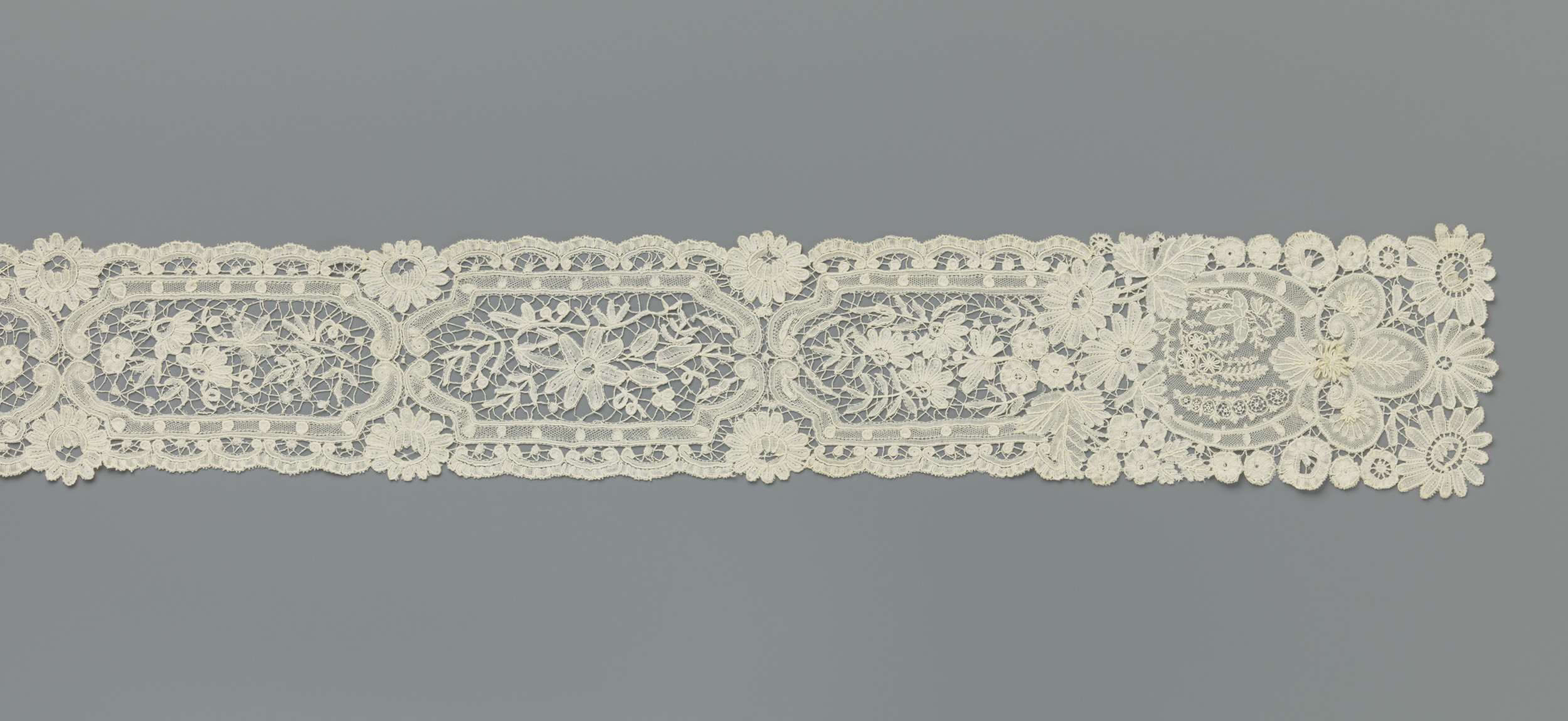 Lace cravat by Unknown Artist, textile medium