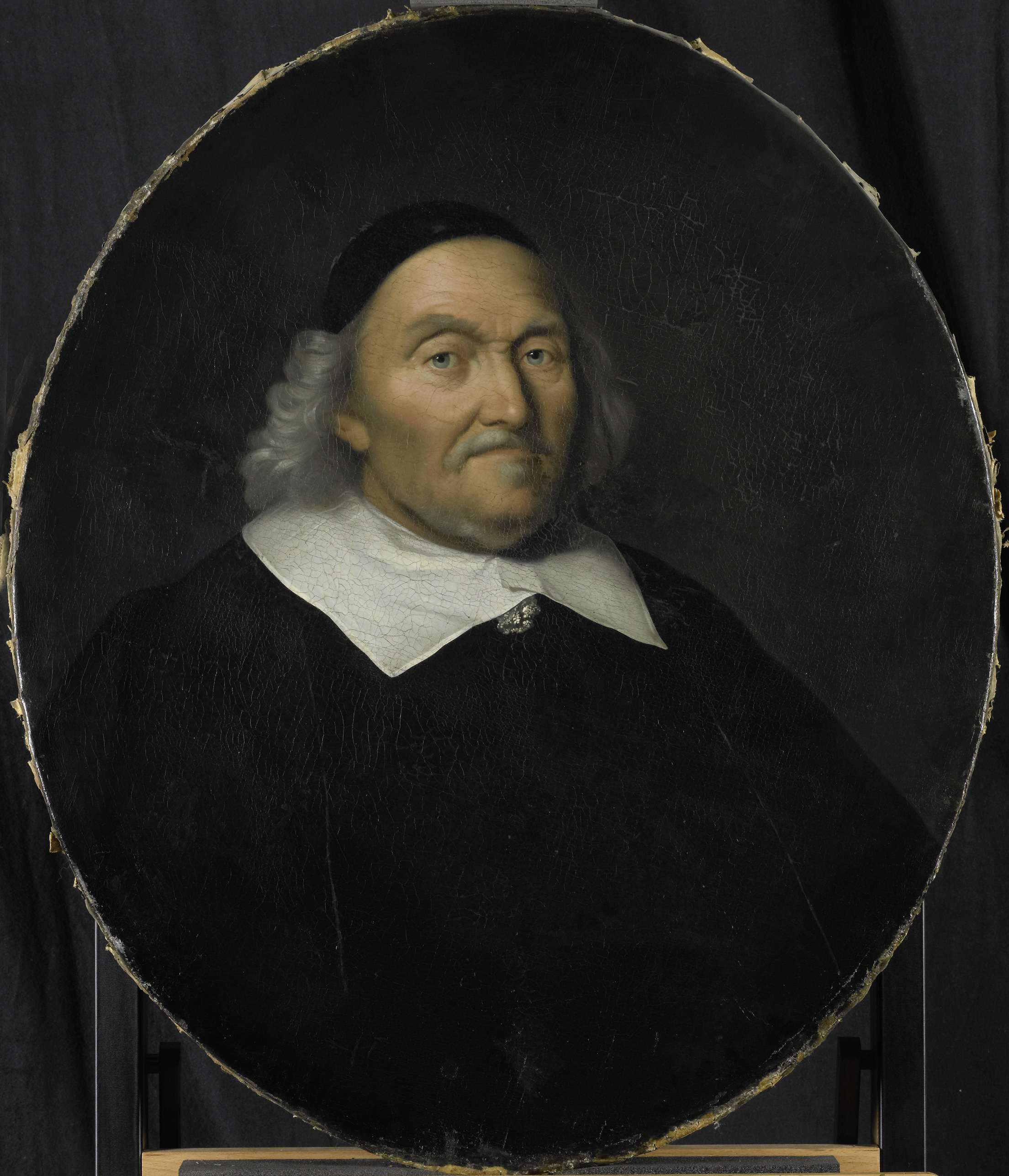 Portrait of Hendrik Nobel, oil painting by Pieter van der Werff, featuring a man in an embroidered collar.