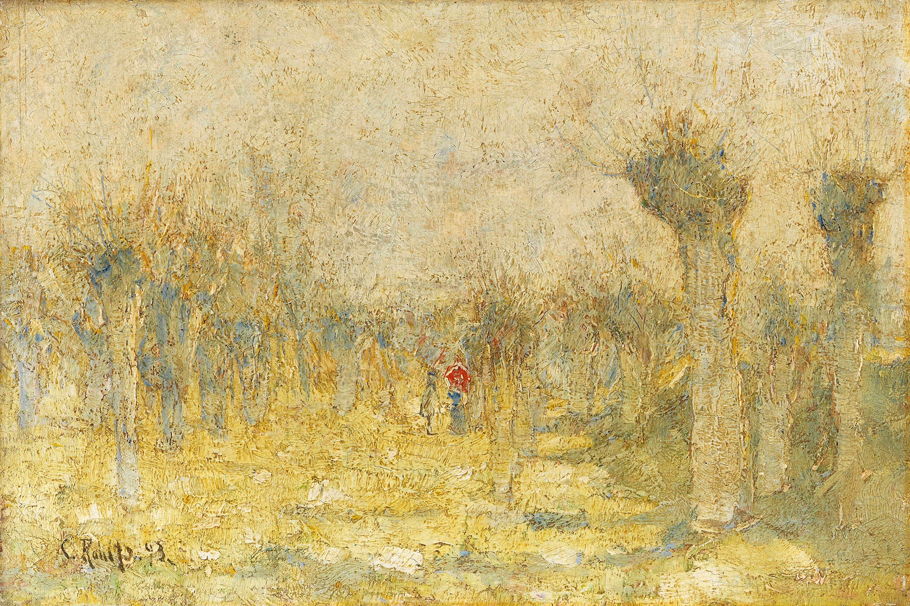 Weiden im Frühling, by Christian Rohlfs, public domain