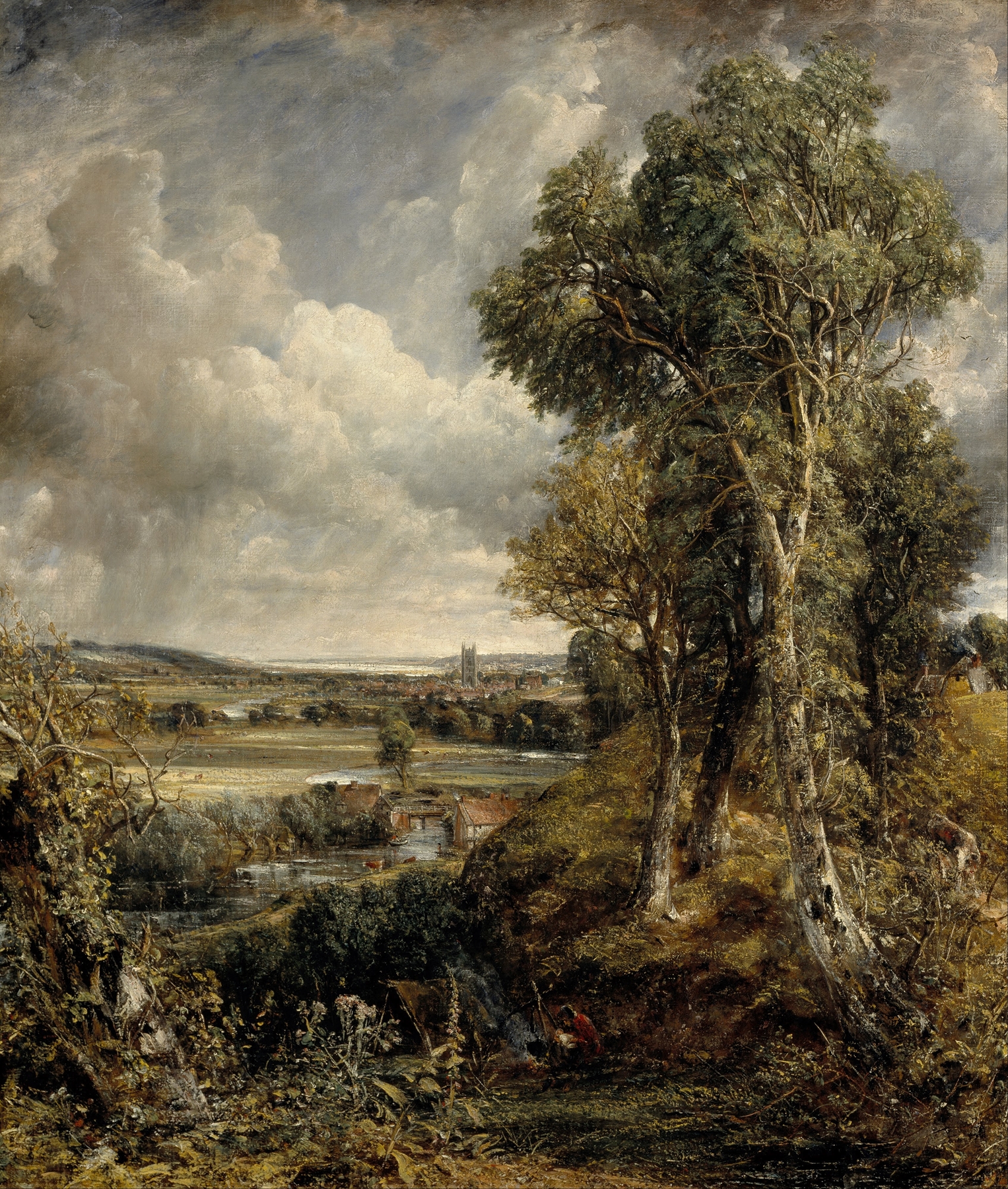 The Vale of Dedham, by John Constable, public domain
